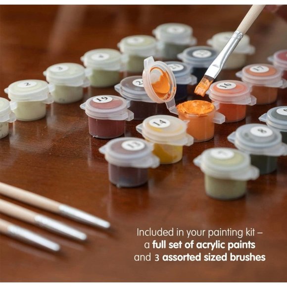 Paint by Numbers / Landscape View Cute Panda - Picture 3 of 5